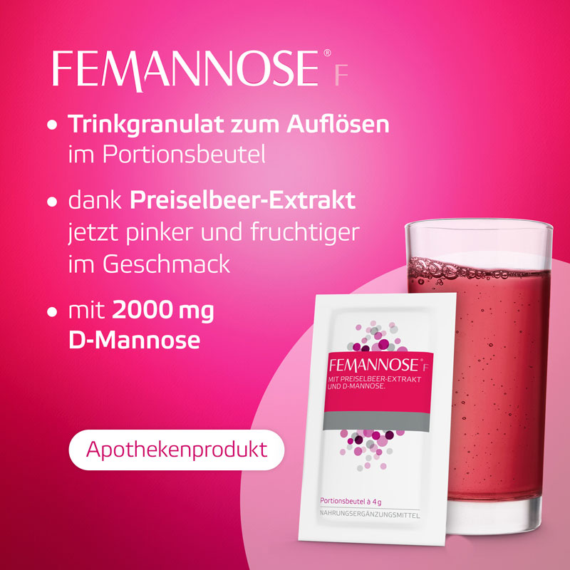 FEMANNOSE F MIT PREISELBEER-EXTRAKT UND D-MANNOSE 14 St Granulat