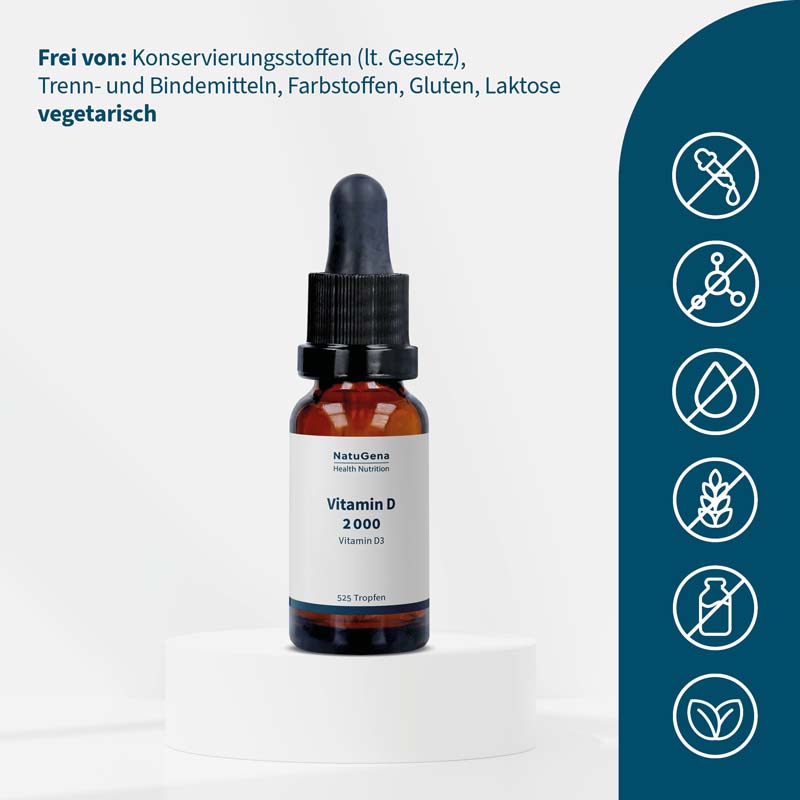 NatuGena Vitamin D 2000 15 ml Öl
