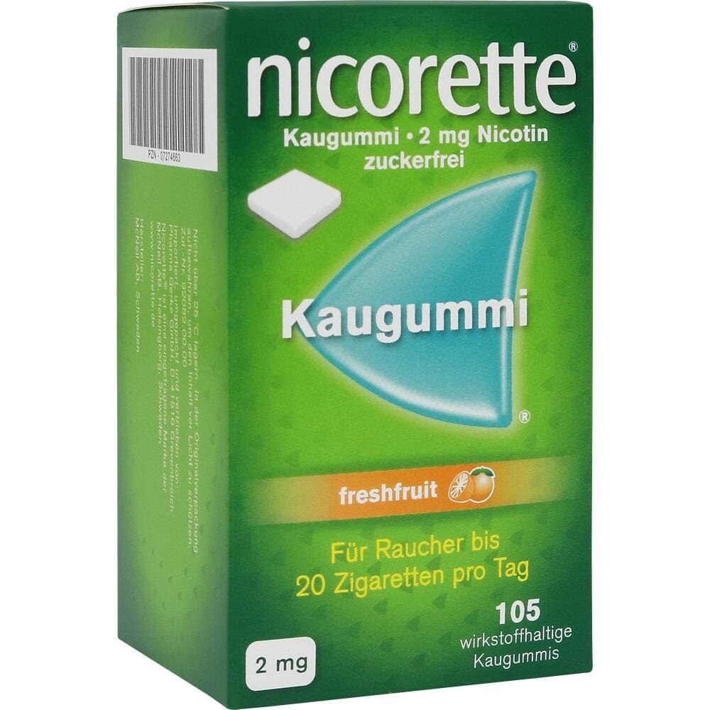Nicorette 2mg freshfruit 105 St Kaugummi