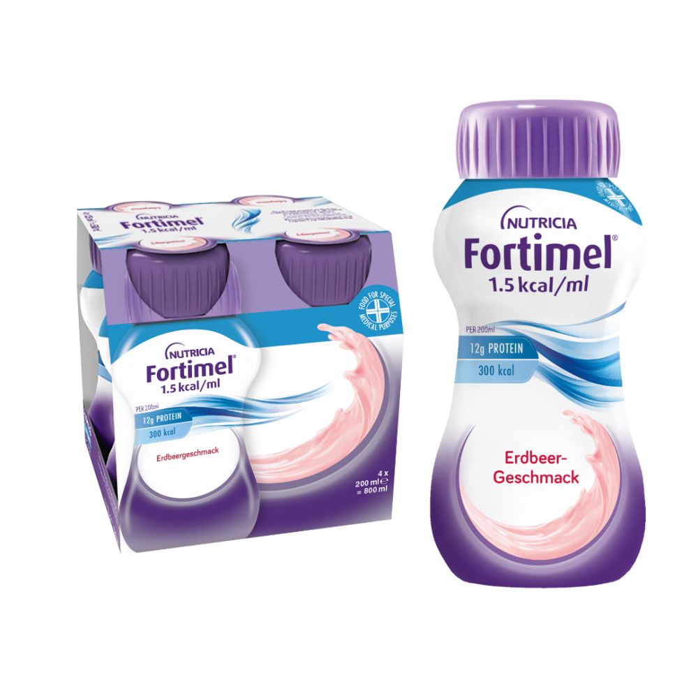 Fortimel 1,5 kcal/ml Erdbeer-Geschmack 32X200 ml Flüssigkeit