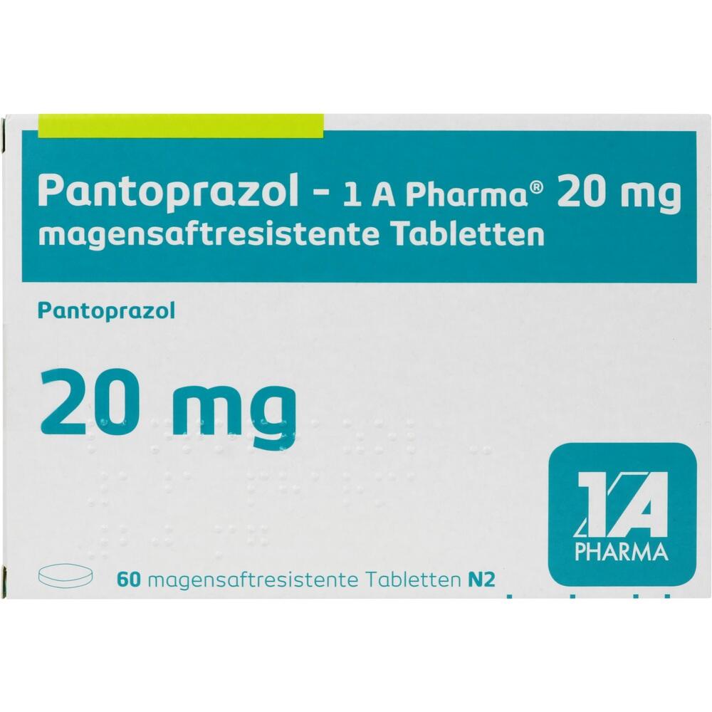 Pantoprazol-1 A Pharma 20mg 60 St Tabletten magensaftresistent