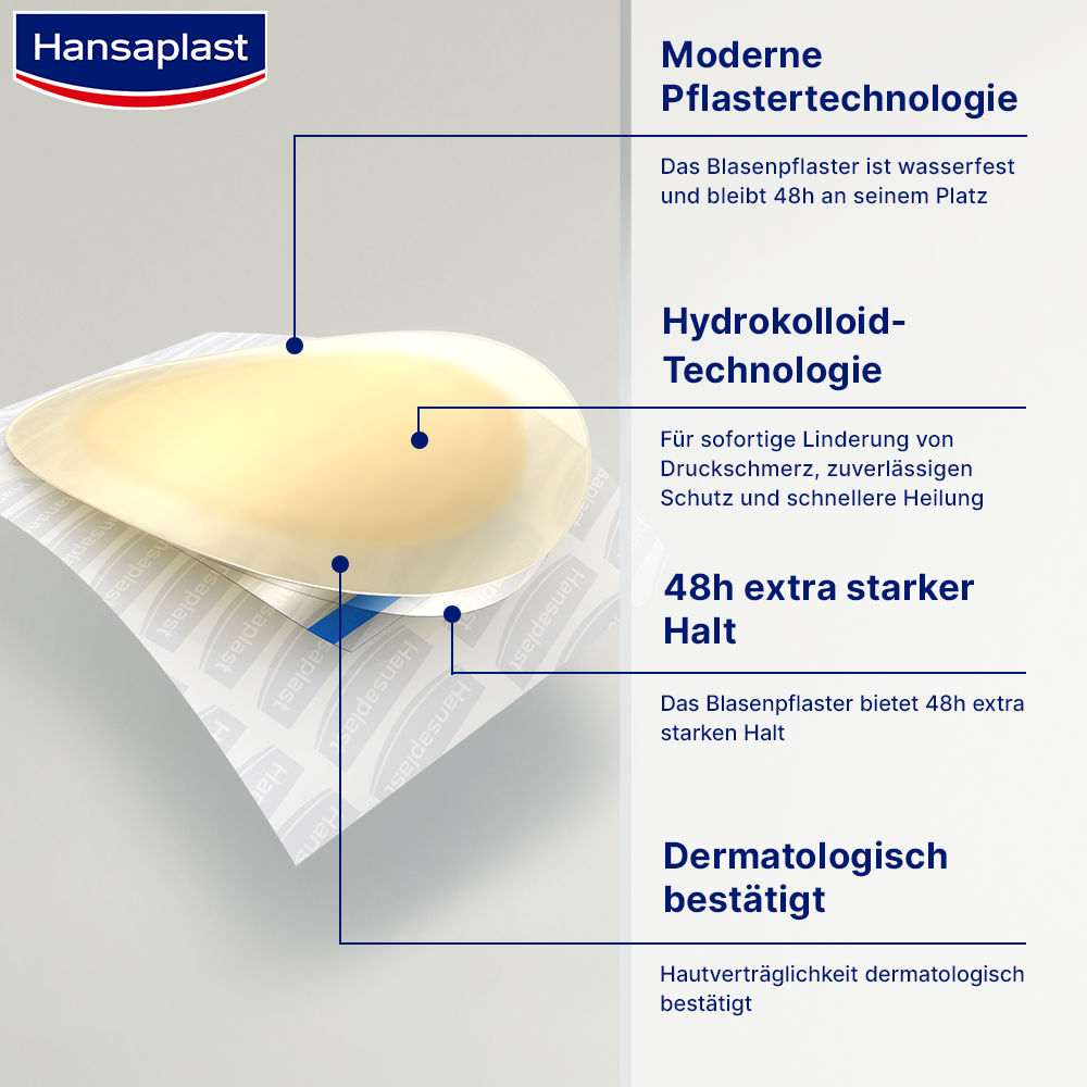 Hansaplast footexpert Blasen-Pflaster klein 6 St Pflaster