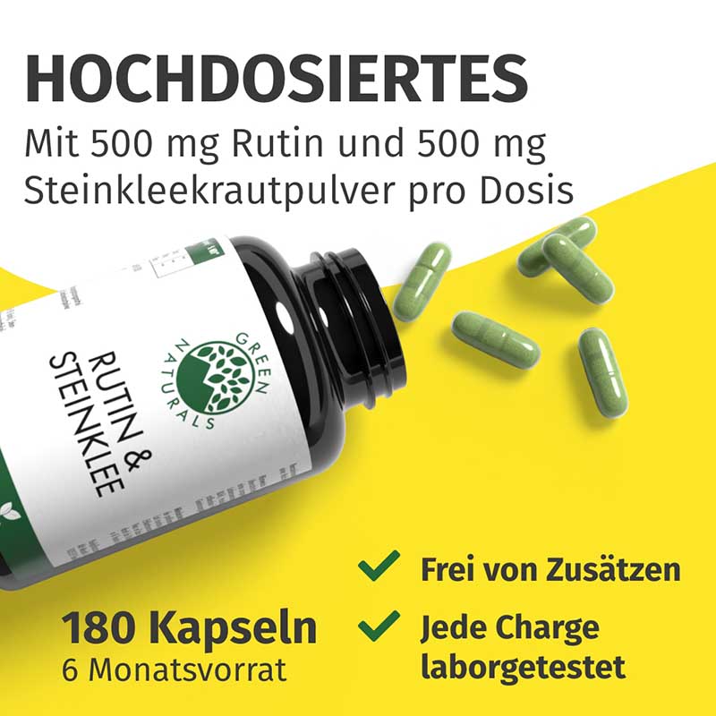 GREEN NATURALS RUTIN & STEINKLEE 180 St Kapseln