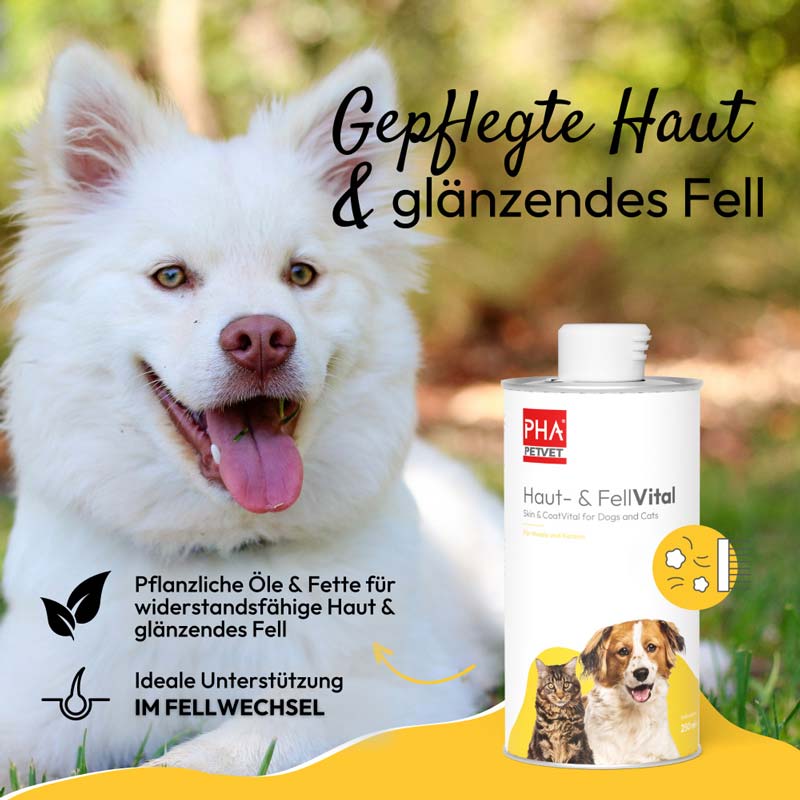 PHA Haut- & Fellvital Flüssig für Hunde und Katzen  250 ml Flüssigkeit