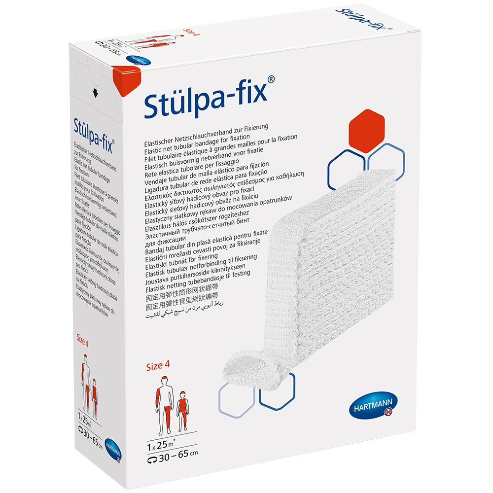 STÜLPA Fix Gr.4 Bein/Fuß/Kdr.Rumpf 25 m Netzschl. 1 St Verband
