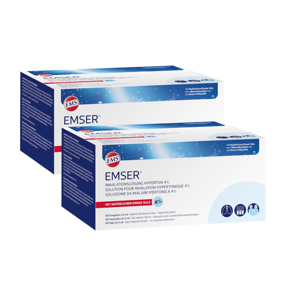EMSER Inhalationslösung Hyperton 4% 120X5 ml Inhalationsampullen