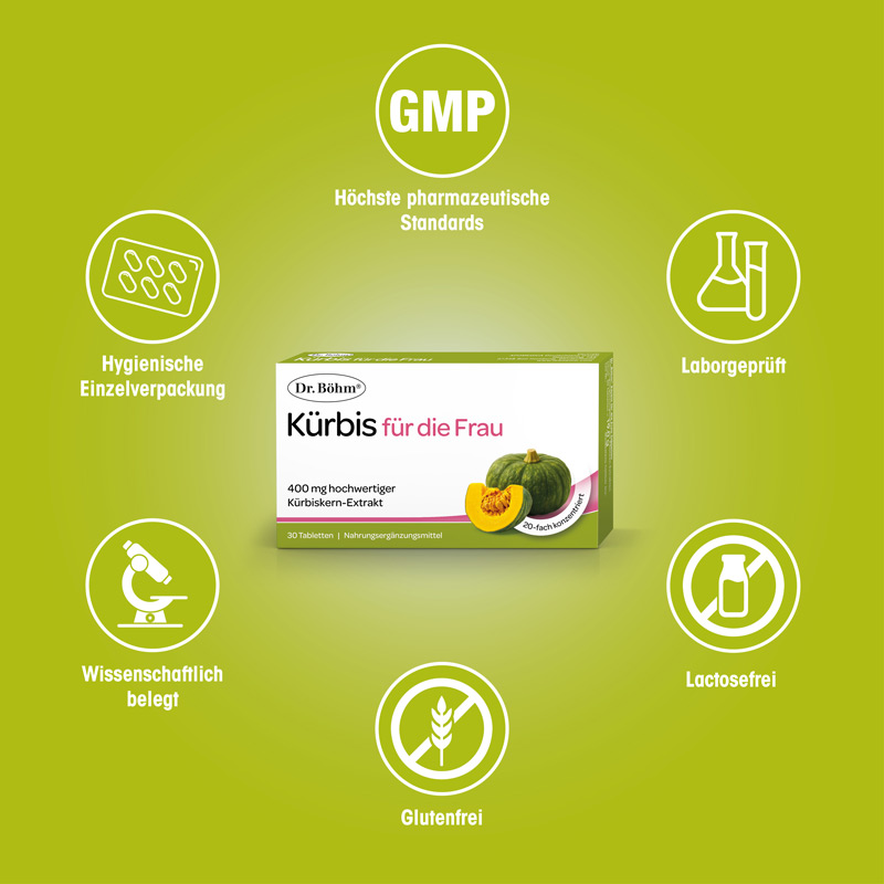 Dr. Böhm Kürbis für die Frau 400 mg 60 St Tabletten
