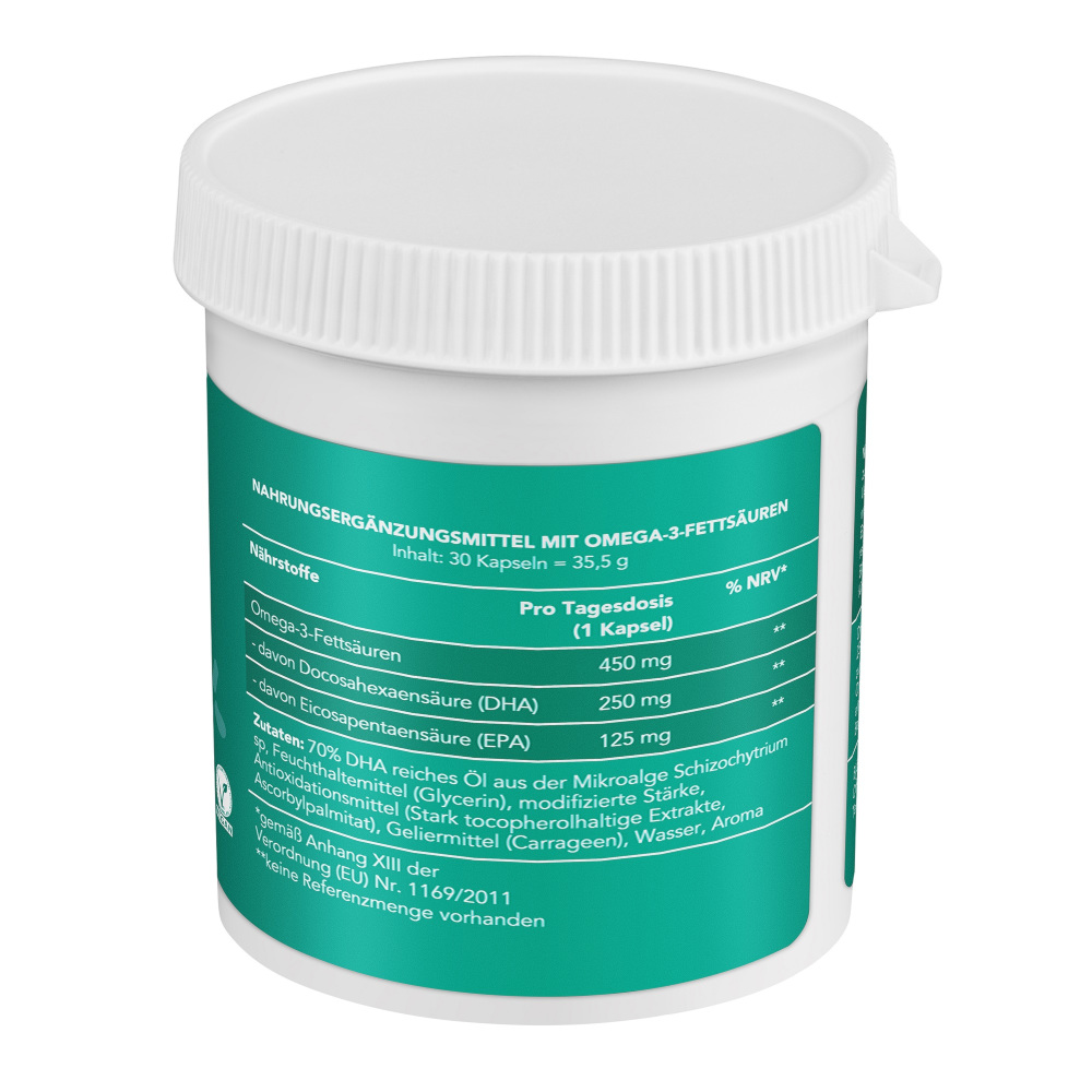 OMEGA-3 DHA+EPA vegan  30 St Kapseln