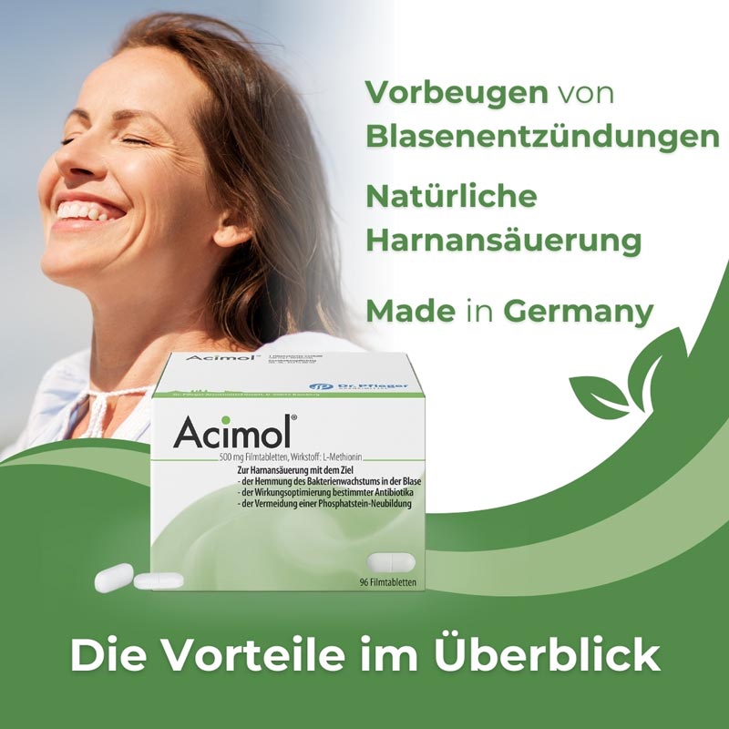 Acimol 500mg mit pH-Teststreifen 48 St Filmtabletten