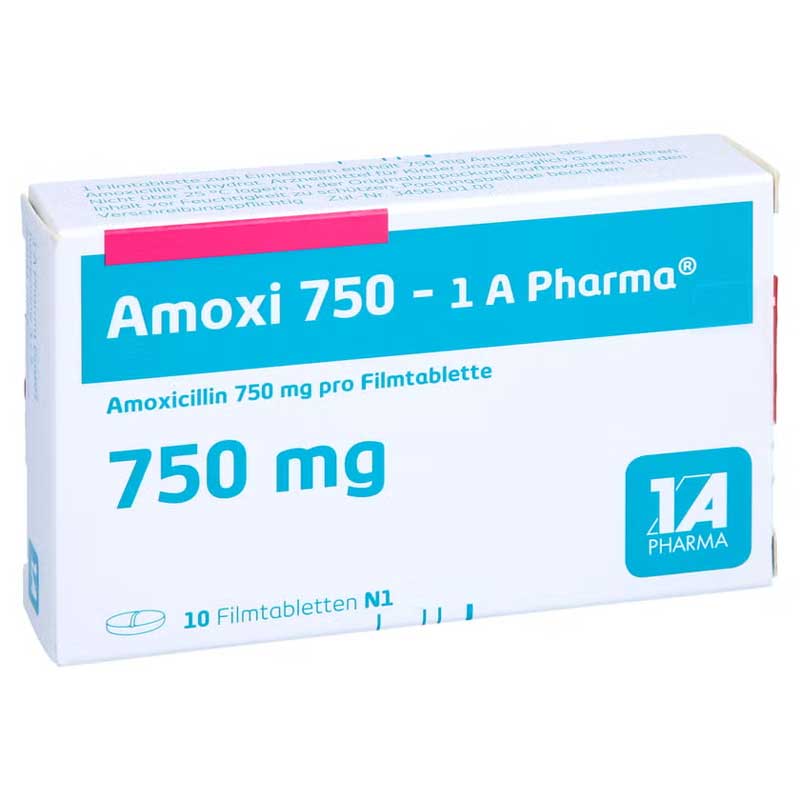 Amoxi 750-1 A Pharma 10 St Filmtabletten