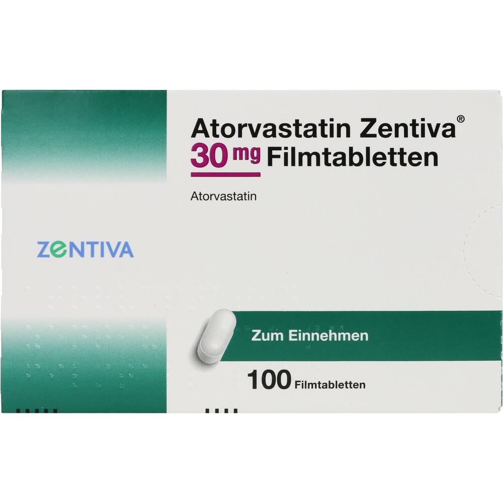 Atorvastatin Zentiva 30mg 100 St Filmtabletten