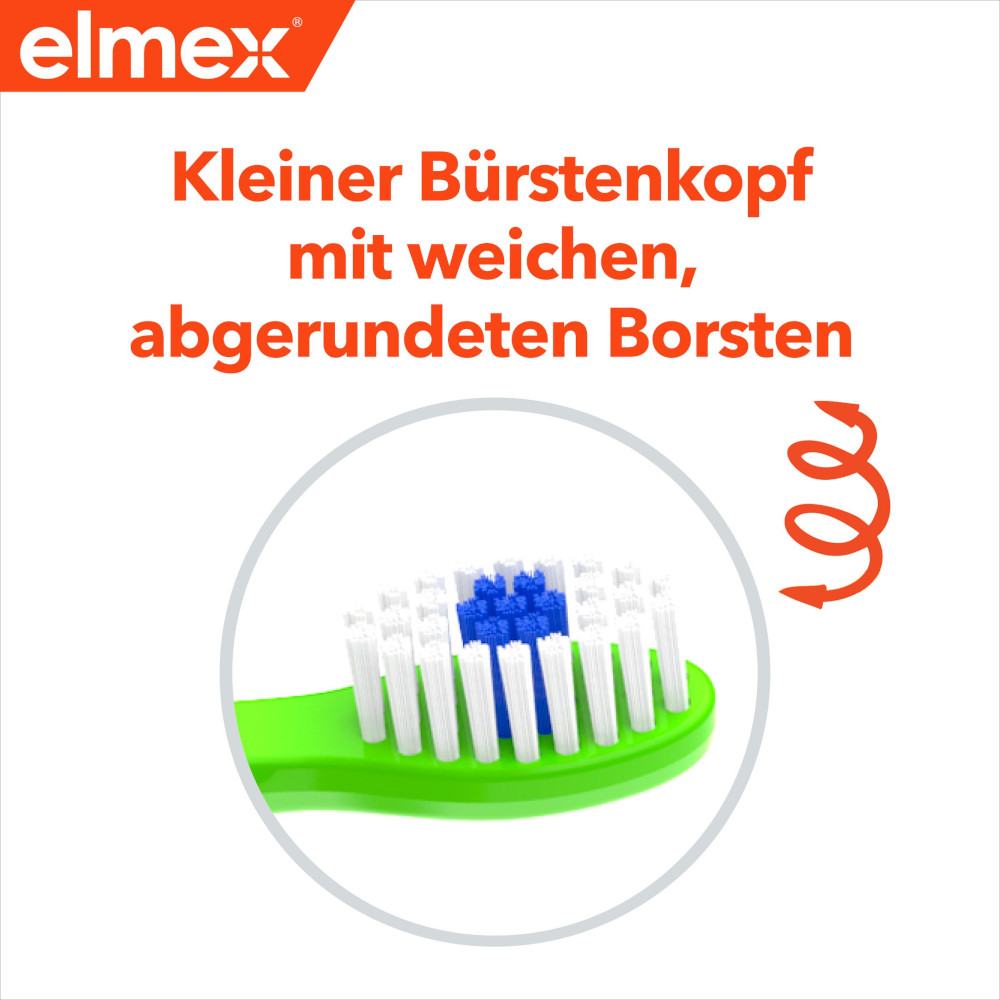 elmex Kinder-Zahnbürste DUO, 2-6 Jahre, WEICH 2 St Zahnbürste