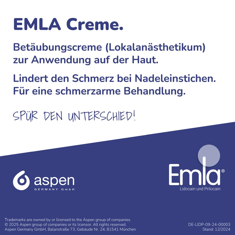 Emla 25 Mg/g + 25 Mg/g Creme 30 g Creme