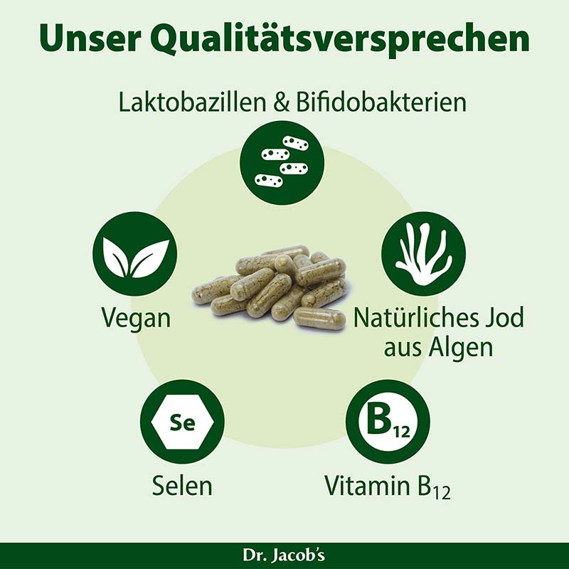 Dr. Jacob's Jod-Probio Selen B12 Milchsäurebakterien vegan