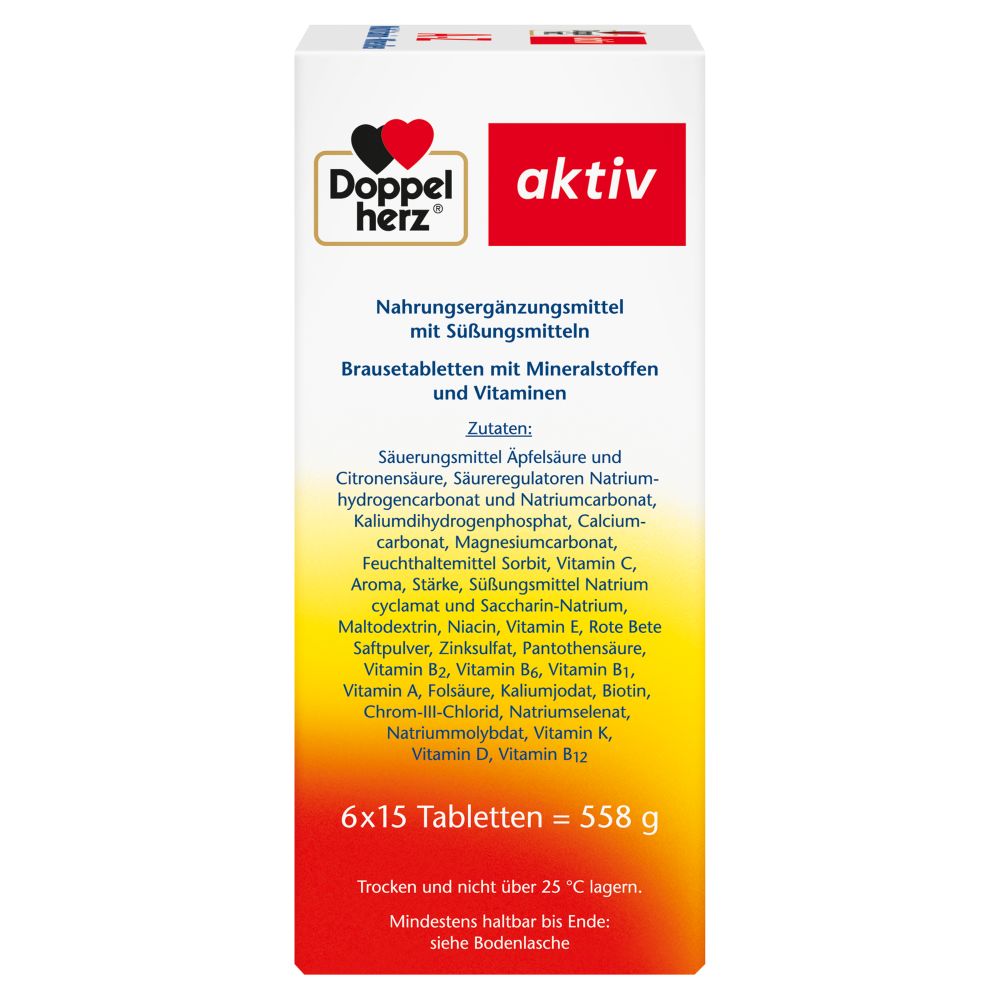 Doppelherz aktiv A-Z Multivitamin + Mineralien 6X15 St Brausetabletten