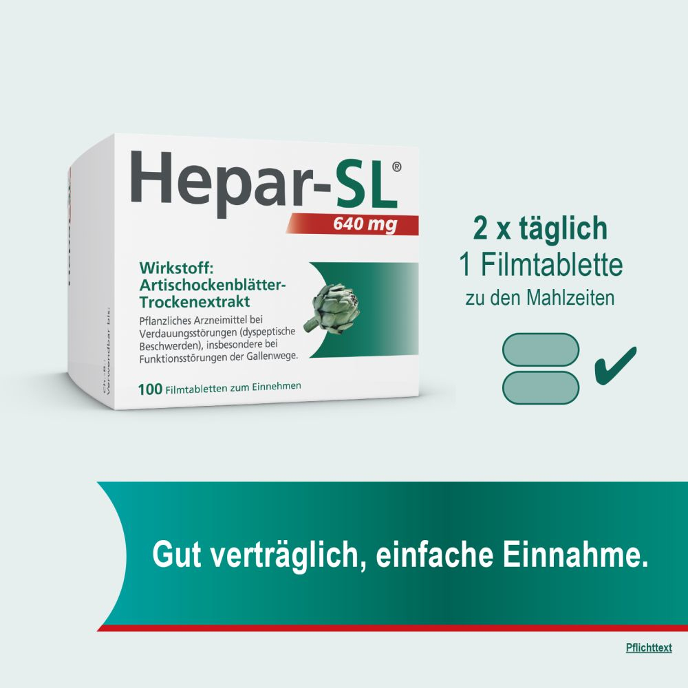 Hepar-SL 640 mg 100 St Filmtabletten