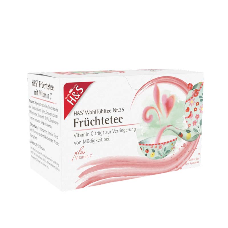 H&S Wohlfühltee Früchtetee mit Vitamin C 20X2.7 g Filterbeutel