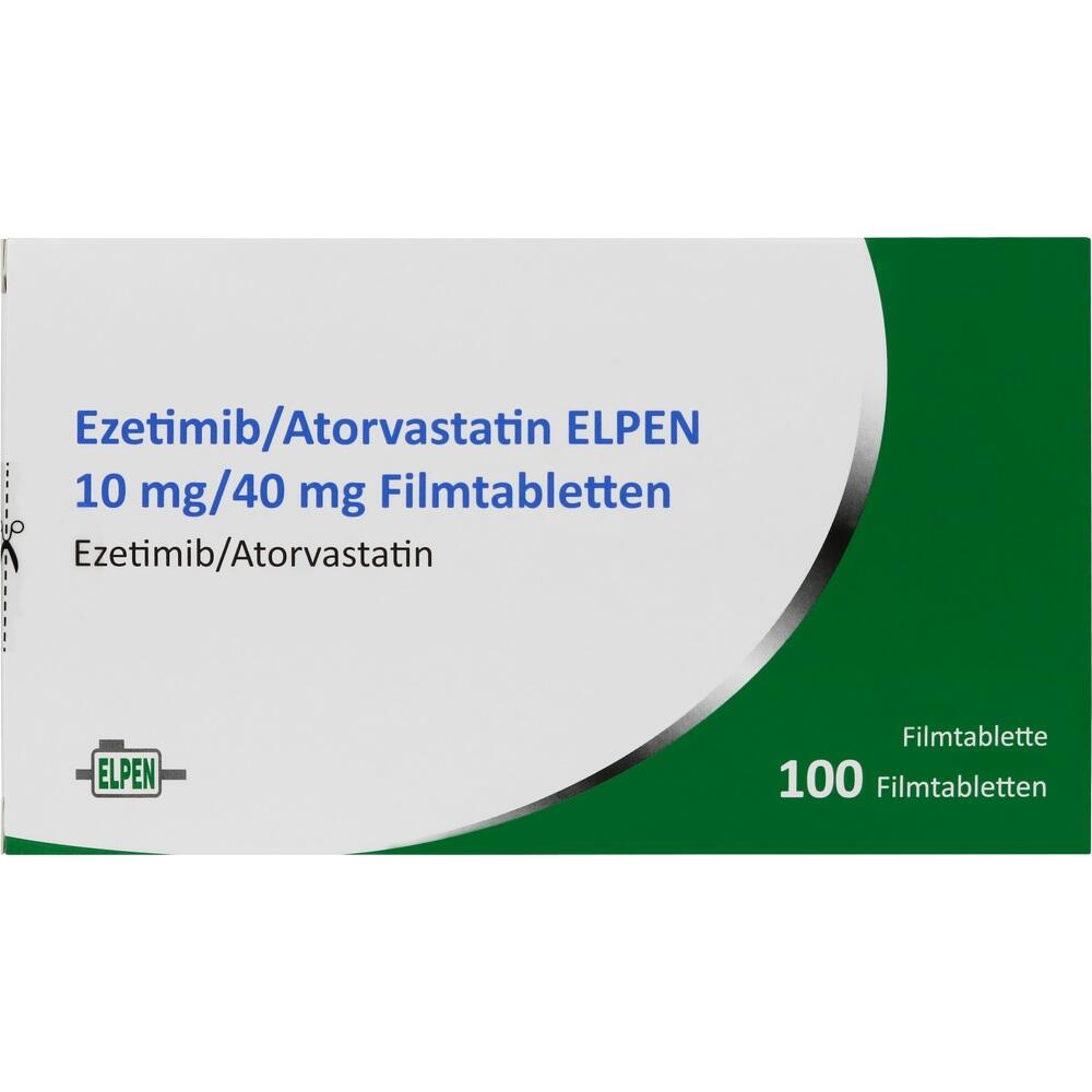 Ezetimib/Atorvastatin ELPEN 10 mg/40 mg 100 St Filmtabletten