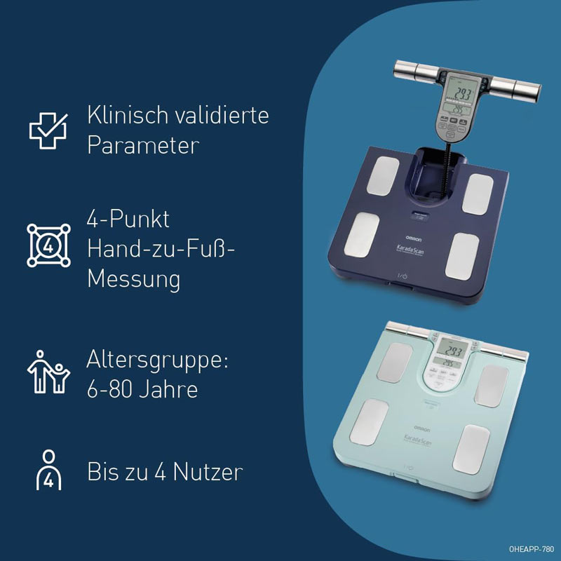 OMRON HBF-511B Körperfettwaage blau 1 St