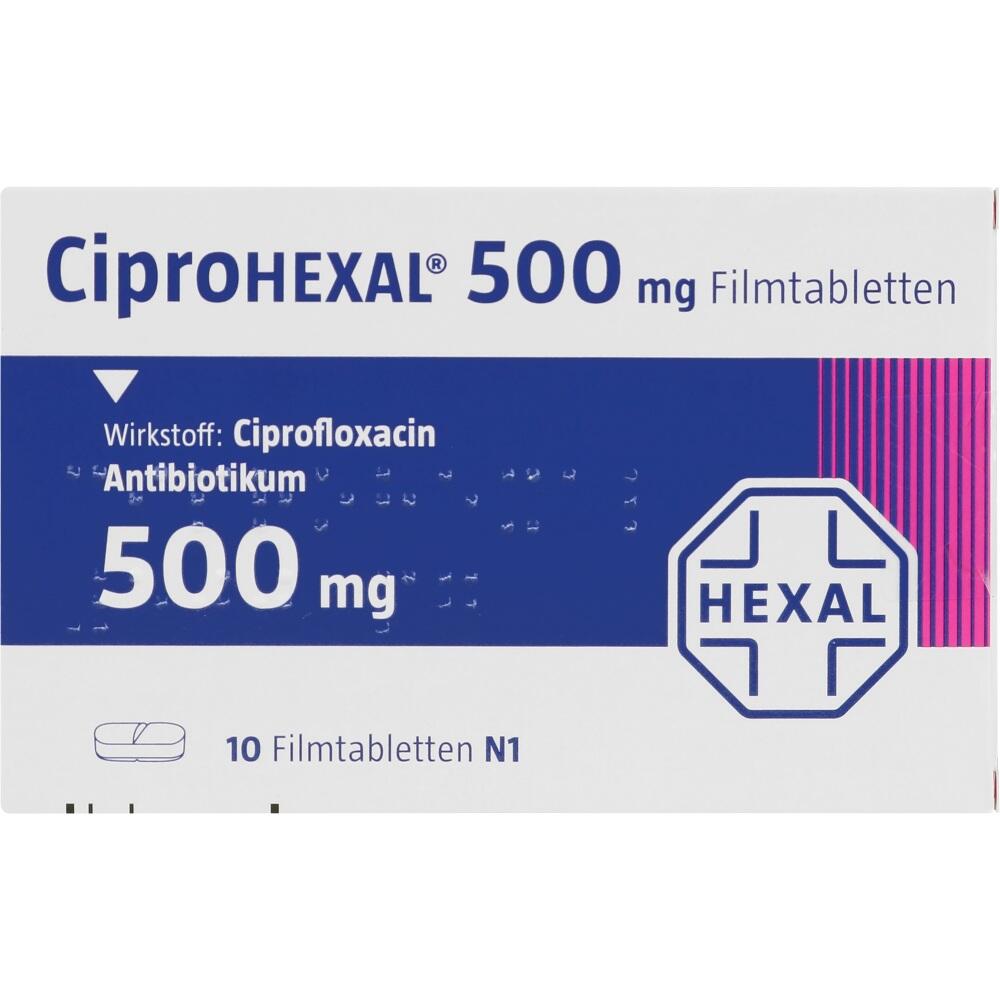 CiproHEXAL 500mg 10 St Filmtabletten