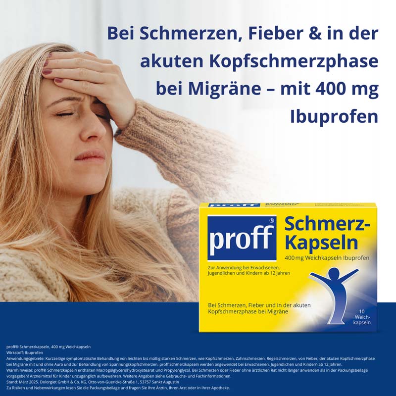Proff Schmerzkapseln 400mg 10 St Kapseln