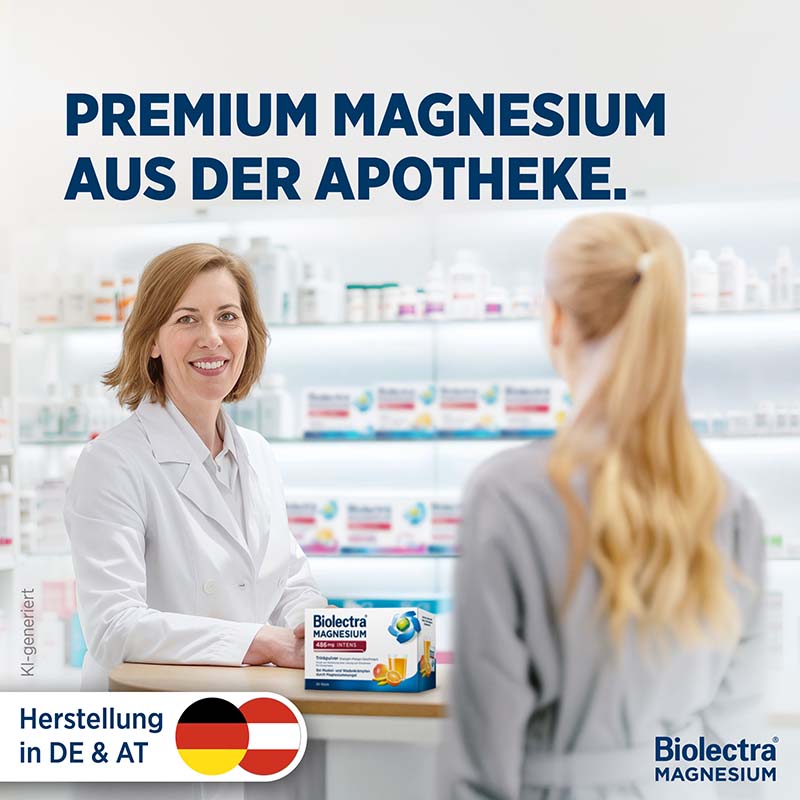 Biolectra MAGNESIUM 486 mg INTENS  20 St Pulver zur Herstellung einer Lösung zum Einnehmen
