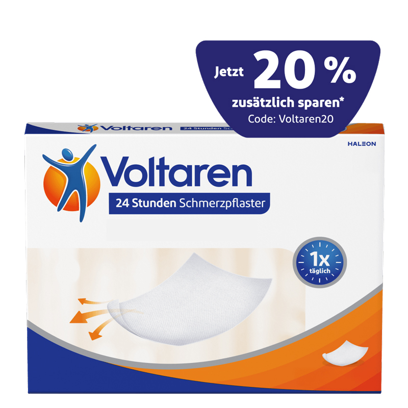 Voltaren 24 Stunden Schmerzpflaster- Jetzt 20% sparen - Jetzt 20% sparen 5 St Pflaster