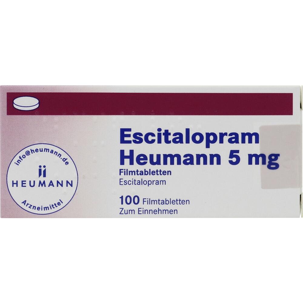 Escitalopram Heumann 5mg 100 St Filmtabletten