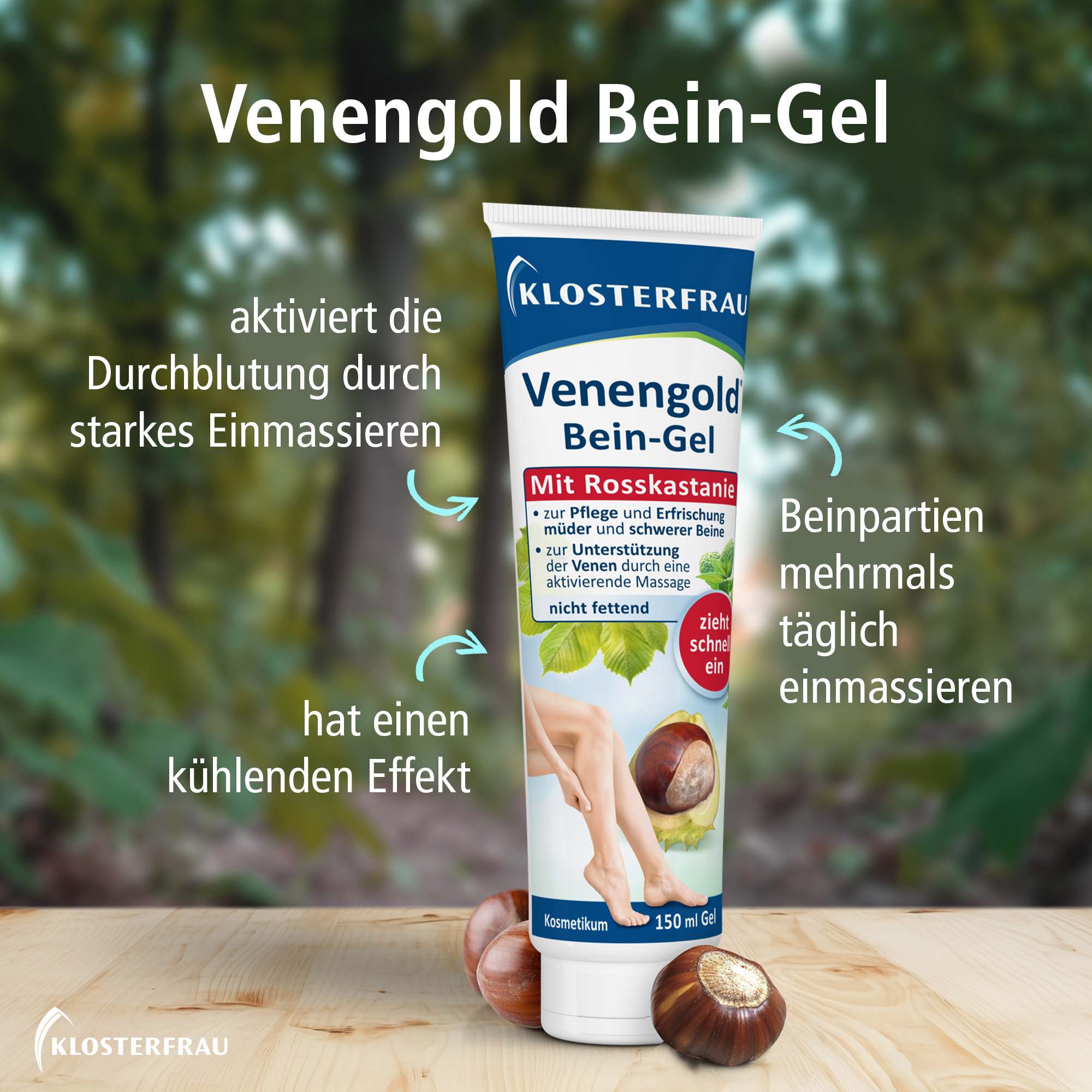 KLOSTERFRAU Venengold Bein Gel 150 ml Gel