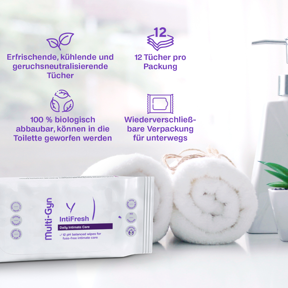 Multi-Gyn IntiFresh Tücher 12 St Tücher