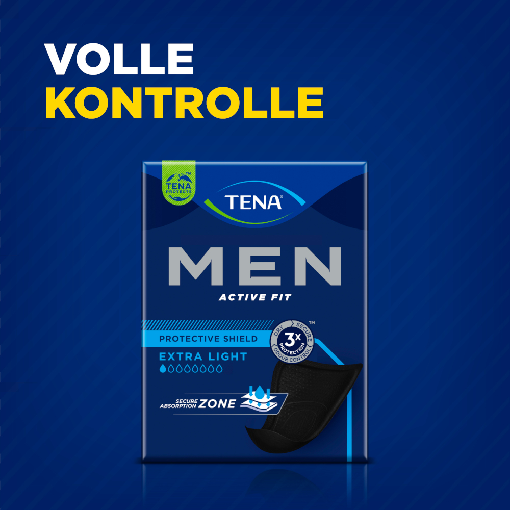 TENA MEN ACTIVE FIT EXTRA LIGHT Inkontinenzeinlagen 8X14 St
