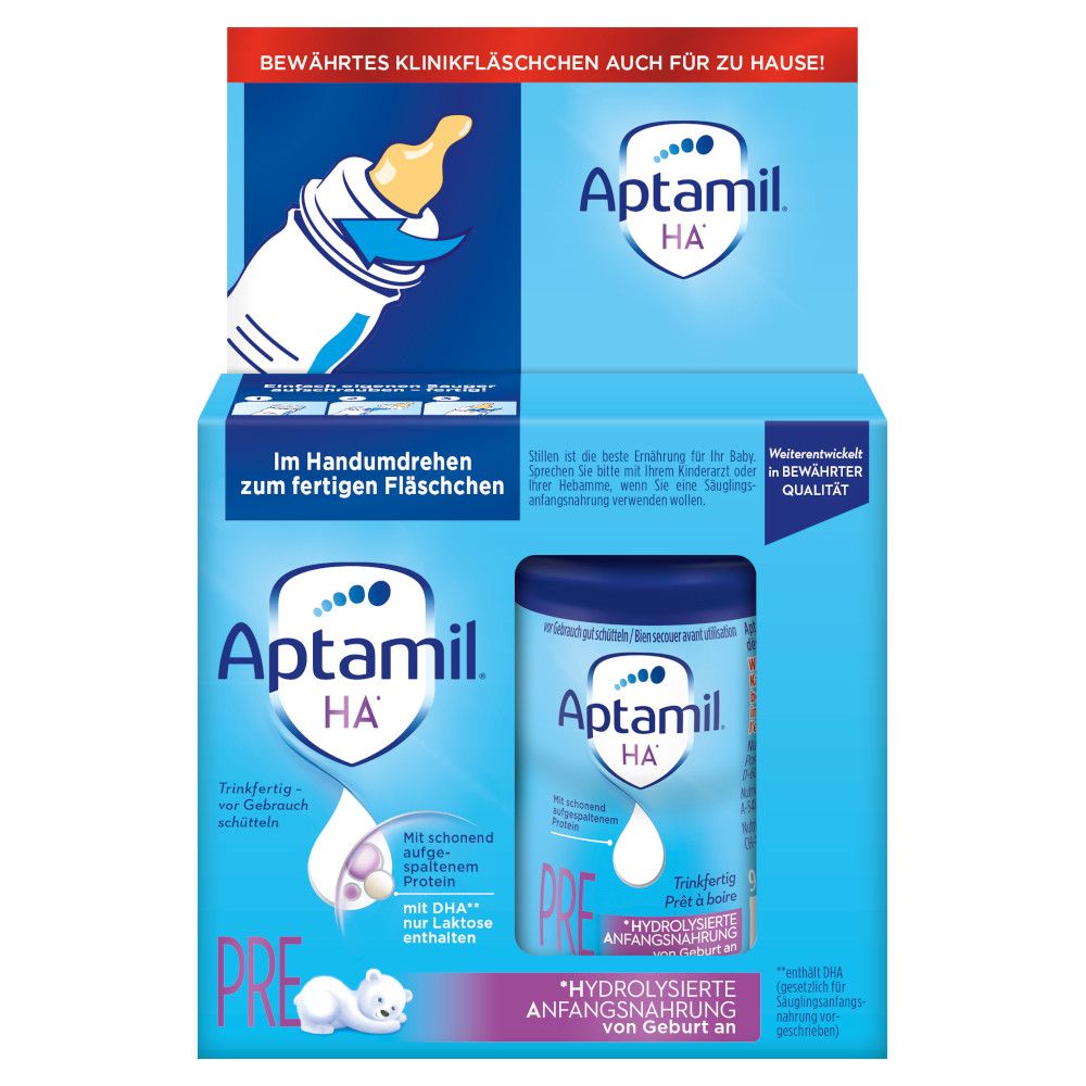 Aptamil HA PRE ANFANGSNAHRUNG 6er Set 12X90 ml Flüssigkeit