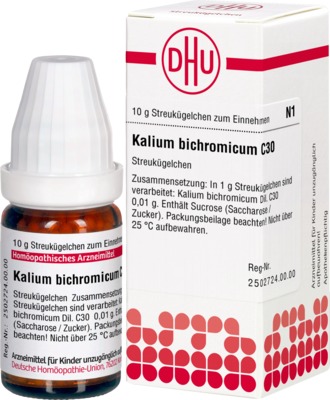 KALIUM BICHROMICUM C 30 Globuli 10 g Globuli