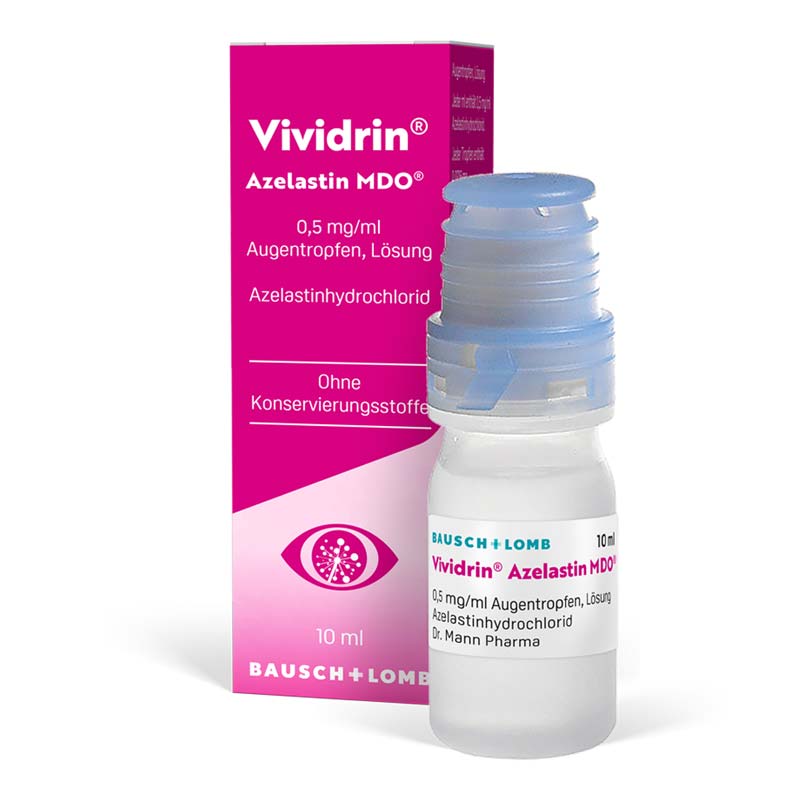 Vividrin Azelastin MDO 0,5 mg/ml 10 ml Augentropfen