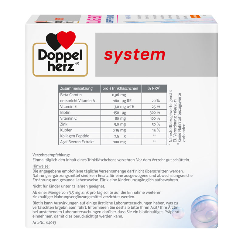 Doppelherz system KOLLAGEN BEAUTY 30X25 ml Trinkampullen