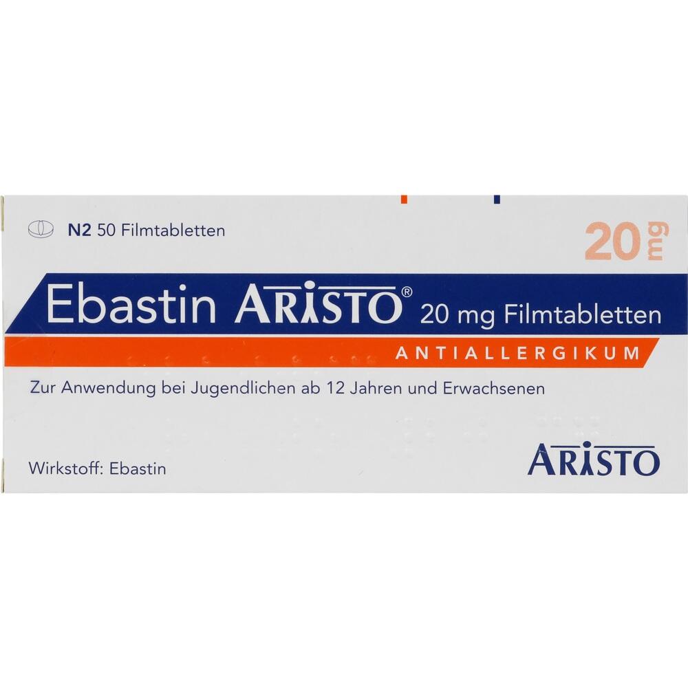 Ebastin Aristo 20mg 50 St Filmtabletten