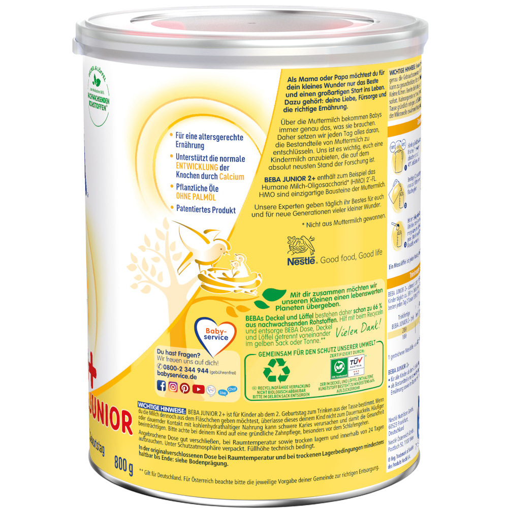 Nestle BEBA JUNIOR 2 800 g Pulver