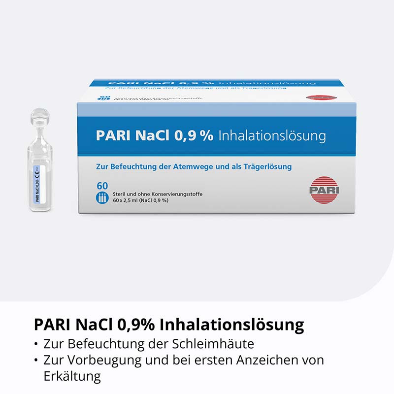 PARI NaCl Inhalationslösung Ampullen 60X2.5 ml Ampullen