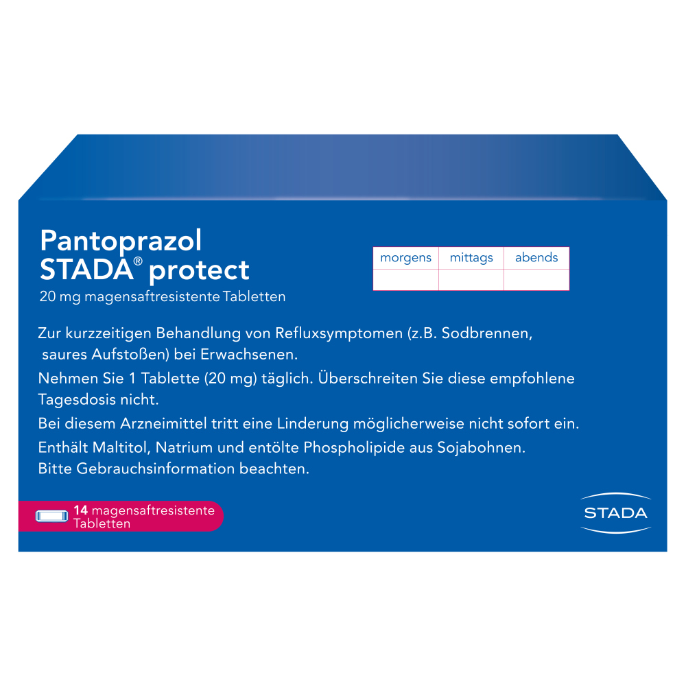 Pantoprazol STADA protect 20 mg 14 St Tabletten magensaftresistent