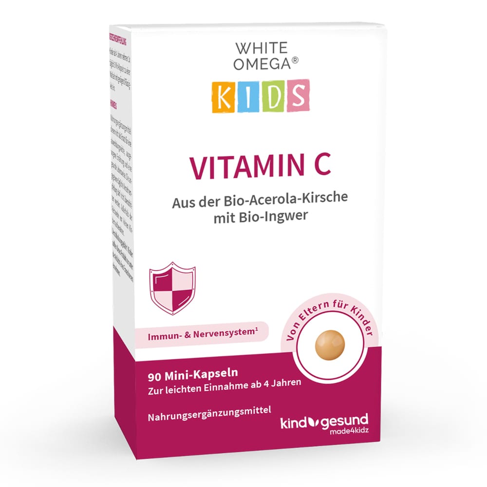 WHITE OMEGA KIDS VITAMIN C 90 St Weichkapseln