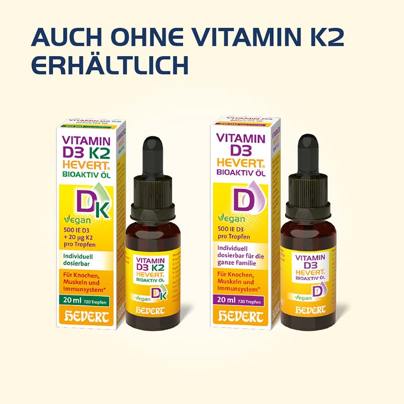 VITAMIN D3 K2 HEVERT BIOAKTIV ÖL 20 ml Öl