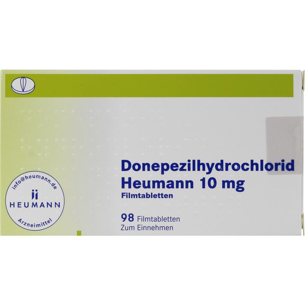 Donepezilhydrochlorid Heumann 10mg 98 St Filmtabletten
