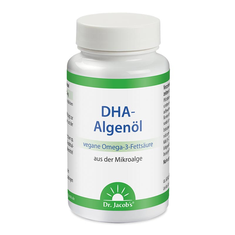 Dr. Jacobs DHA Algenöl vegane Omega-3-Fettsäure  60 St Kapseln