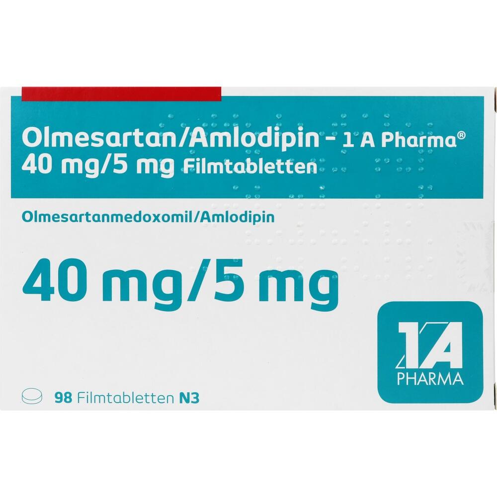 Olmesartan/Amlodipin - 1A Pharma 40 mg/ 5 mg 98 St Filmtabletten