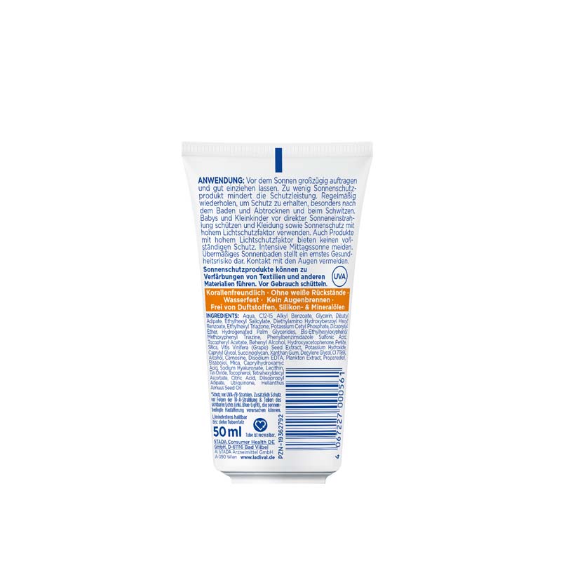 Ladival Empfindliche & Normale Haut Sonnenschutz-Lotion LSF 30: Sonnencreme für das Gesicht bei empfindlicher und normaler Haut, mit 4-fach Zellschutz, Hyaluronsäure & Photolyase, 50ml