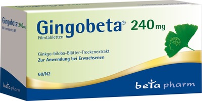 Gingobeta 240mg 60 St Filmtabletten