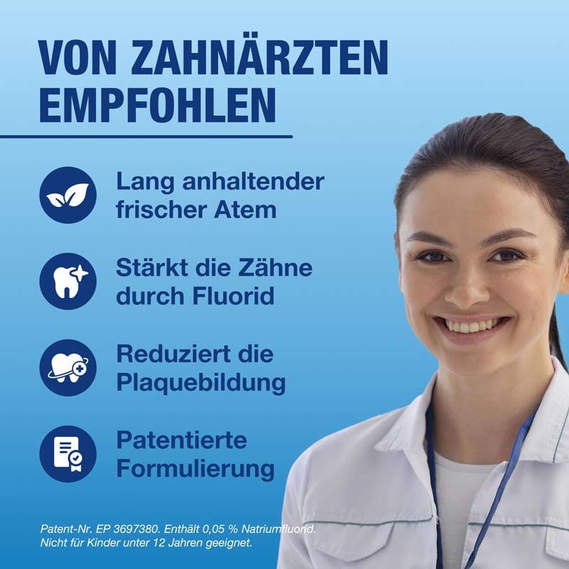 CB12 MUNDSPÜLUNG MINZGESCHMACK, ALKOHOLFREI 500 ml Spüllösung