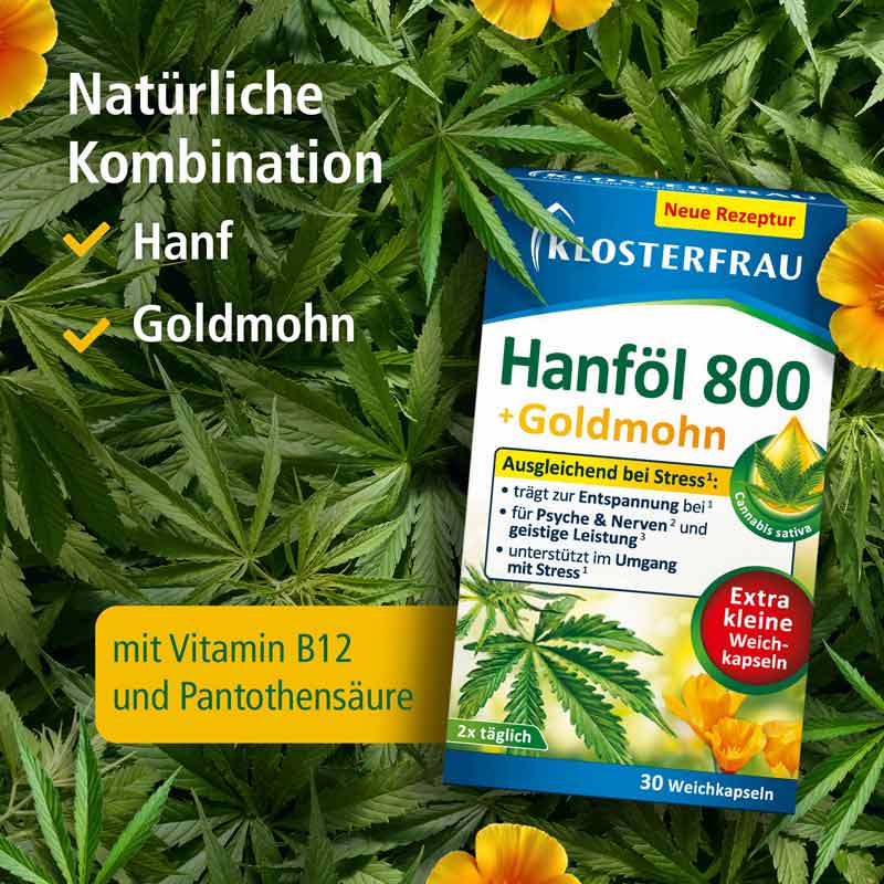 KLOSTERFRAU Hanföl + Goldmohn 30 St Weichkapseln