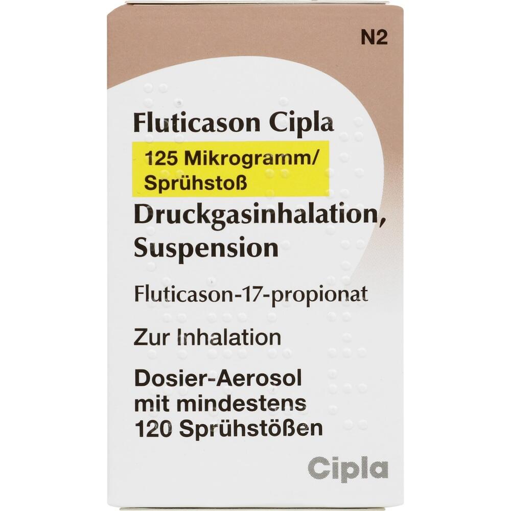 Fluticason Cipla 125 Mikrogramm/Sprühstoß 1 St Dosieraerosol