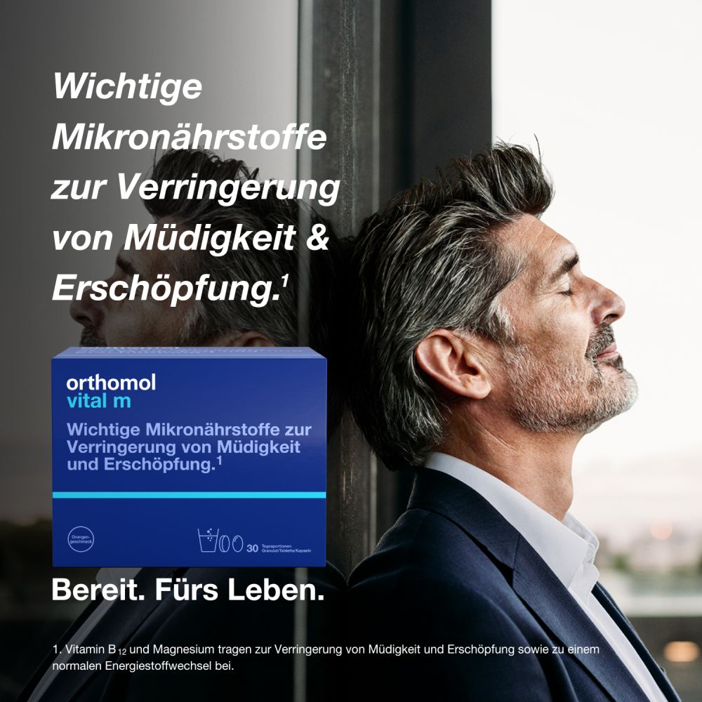 orthomol vital m - Mikronährstoffe mit B-Vitaminen, Omega-3 und Magnesium - Granulat